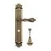 Дверная ручка Venezia "MONTE CRISTO" на планке PL97, матовая бронза (wc-4)