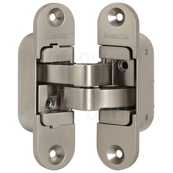 Петля Armadillo (Армадилло) скрытой установки U3D6200L левая (Architect 3D-ACH 60) 60 кг матовый никель