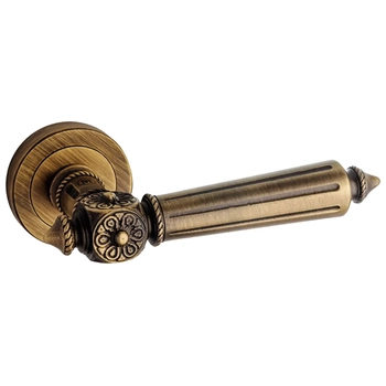 Ручка латунная на розетке Pasini 'Patrizio' 2831 матовая бронза