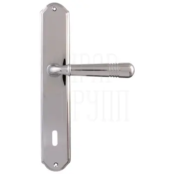 Дверная ручка на планке Melodia 293/131 'Alpha' полированный хром (key)