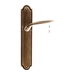 Дверная ручка Extreza 'CALIPSO' (Калипсо) 311 на планке PL03, матовая бронза