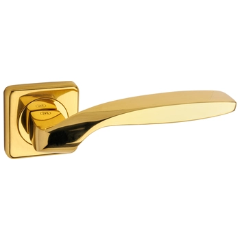 Ручка латунная на розетке Pasini 'Quadrata' 3541 полированная латунь