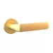 Дверная ручка Punto (Пунто) на круглой розетке 'EXTRA', золото