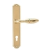 Дверная ручка Extreza "MIREL" (Мирель) 316 на планке PL01, полированное золото (cyl)