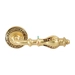 Дверная ручка Extreza "Evita" (Эвита) 301 на круглой розетке R06, французское золото