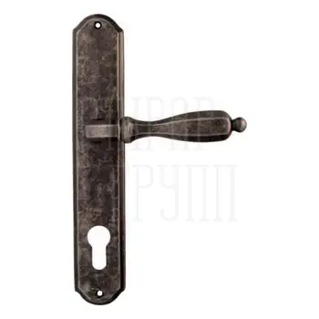 Дверная ручка на планке Melodia 298/131 'Camilla' античное серебро (cyl)