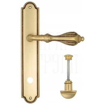 Дверная ручка Venezia 'ANAFESTO' на планке PL98 французское золото (wc)