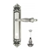 Дверная ручка Venezia 'OLIMPO' на планке PL96, натуральное серебро (wc-4)