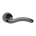Дверные ручки на розетке Morelli Luxury 'Snake', черный никель