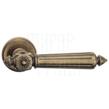 Дверная ручка Fratelli 'TORCELLO' D1 на круглой розетке матовая бронза
