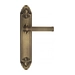 Дверная ручка Venezia 'IMPERO' на планке PL90, матовая бронза
