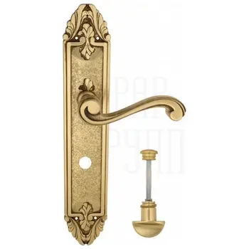 Дверная ручка Venezia 'VIVALDI' на планке PL90 французское золото (wc)