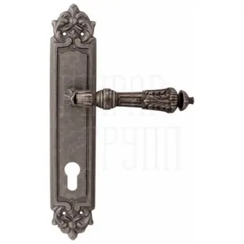 Дверная ручка на планке Melodia 292/229 'Samantha' античное серебро (cyl)