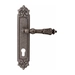 Дверная ручка на планке Melodia 292/229 'Samantha', античное серебро (cyl)