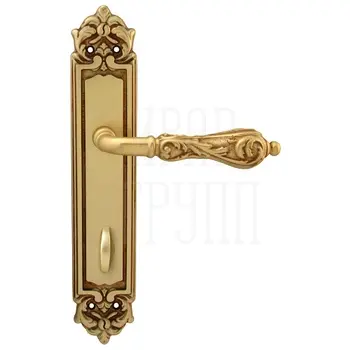Дверная ручка на планке Melodia 229/229 'Libra' французское золото (wc)