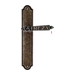 Дверная ручка Extreza 'LEON' (Леон) 303 на планке PL03, античная бронза