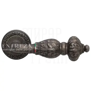 Дверная ручка Extreza 'Tesla' 315 R06 античное серебро