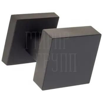 Ручка дверная кноб поворотная Fratelli Cattini 'KUBA DS' 55x55 черный