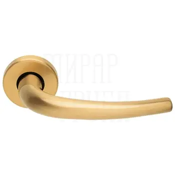 Дверные ручки на розетке Morelli Luxury 'Lilla' матовое золото