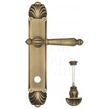 Дверная ручка Venezia 'PELLESTRINA' на планке PL87 матовая бронза (wc-4)