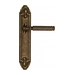 Дверная ручка Venezia 'MOSCA' на планке PL90, античная бронза