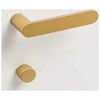 Дверная ручка на мини розетке Verum Nuda Pure матовое золото