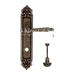 Дверная ручка Extreza 'DANIEL' (Даниел) 308 на планке PL02, античная бронза (wc)