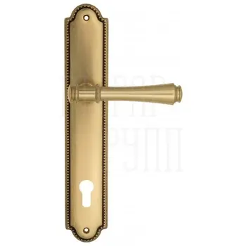 Дверная ручка Venezia 'CALLISTO' на планке PL98 французское золото (cyl)