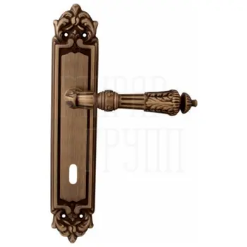 Дверная ручка на планке Melodia 292/229 'Samantha' матовая бронза (key)