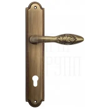 Дверная ручка Venezia 'CASANOVA' на планке PL98 матовая бронза (cyl)