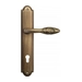 Дверная ручка Venezia 'CASANOVA' на планке PL98, матовая бронза (cyl)