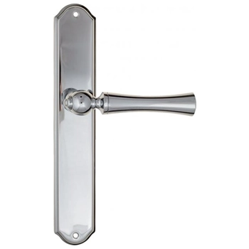 Дверная ручка Fratelli Cattini 'FOGGIA' на планке PL02 полированный хром