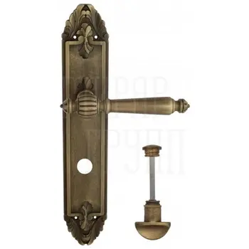Дверная ручка Venezia 'PELLESTRINA' на планке PL90 матовая бронза (wc)