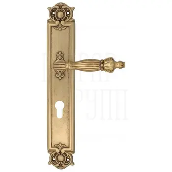 Дверная ручка Venezia 'OLIMPO' на планке PL97 французское золото (cyl)