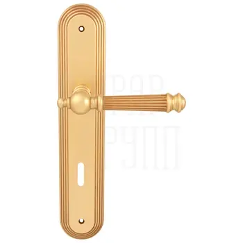 Дверная ручка на планке Melodia 102/235 'Veronica' французское золото (key)