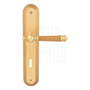 Дверная ручка на планке Melodia 102/235 'Veronica' французское золото (key)