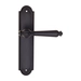 Дверная ручка Fratelli Cattini 'MARANI' на планке PL248 , матовый черный