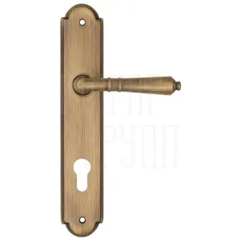 Дверная ручка Fratelli Cattini 'TOSCANA' на планке PL257 матовая бронза (cyl)