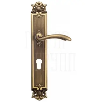 Дверная ручка Venezia 'VERSALE' на планке PL97 матовая бронза (cyl)