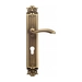 Дверная ручка Venezia 'VERSALE' на планке PL97, матовая бронза (cyl)