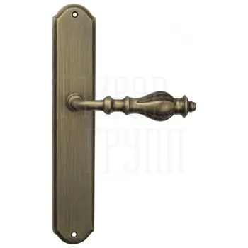 Дверная ручка Venezia 'GIFESTION' на планке PL02 матовая бронза