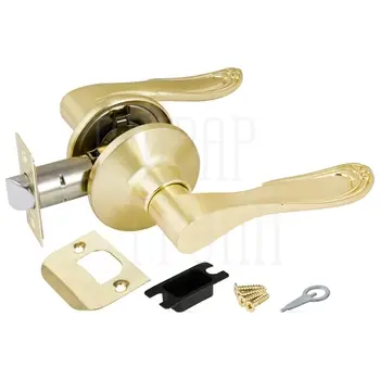Дверная ручка-защелка Punto (Пунто) DK630 (без фик.) матовое золото