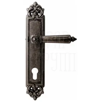 Дверная ручка на планке Melodia 246/229 'Nike' античное серебро (cyl)