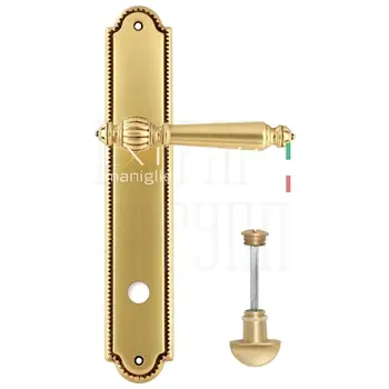 Дверная ручка Extreza 'DANIEL' (Даниел) 308 на планке PL03 французское золото (wc)