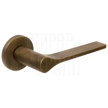Дверная ручка Extreza Hi-Tech 'LONDA' (Лонда) 131 на розетке R12 матовая бронза