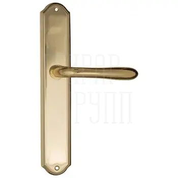 Дверная ручка Fratelli Cattini 'EMMA' на планке PL02 полированная латунь