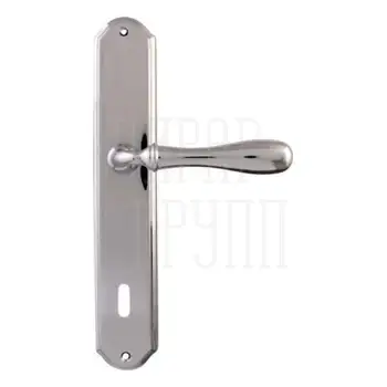 Дверная ручка на планке Melodia 294/131 'Beta' полированный хром (key)