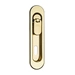 Ручки для раздвижных дверей (Kit T) под ключ и завертку, латунь