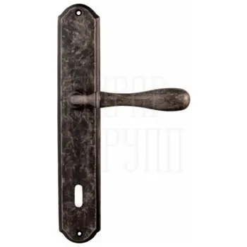 Дверная ручка на планке Melodia 294/131 'Beta' античное серебро (key)