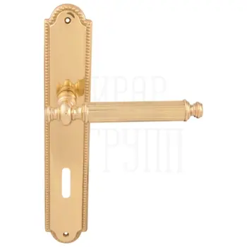 Дверная ручка на планке Melodia 353/458 'Regina' полированная латунь (key)